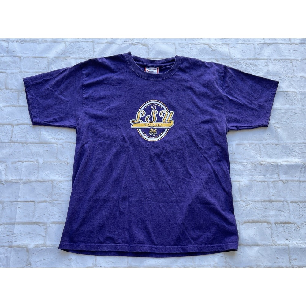 VTG LSU Tigers T-Shirt Mens Sz L Louisiana State University Cadre Athletic